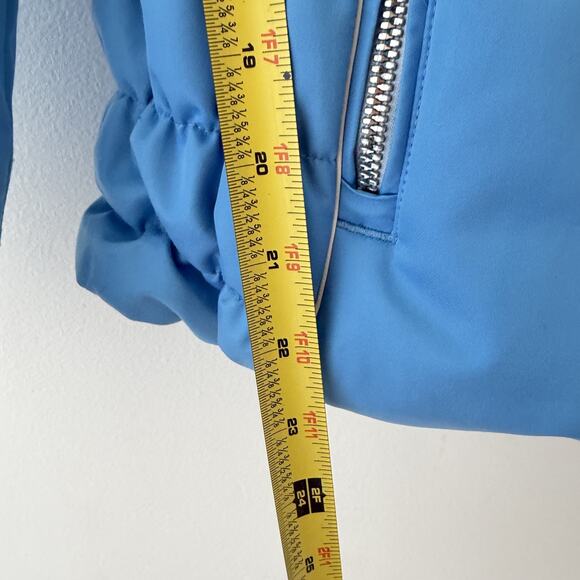 Obermeyer Hadley Ski Jacket Womens 10P Puffer Hooded Apres Y2K Snow Retro Blue - Picture 12 of 12